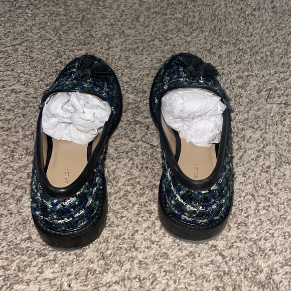 ANN TAYLOR Tweed Tassel Loafers - Picture 3 of 4